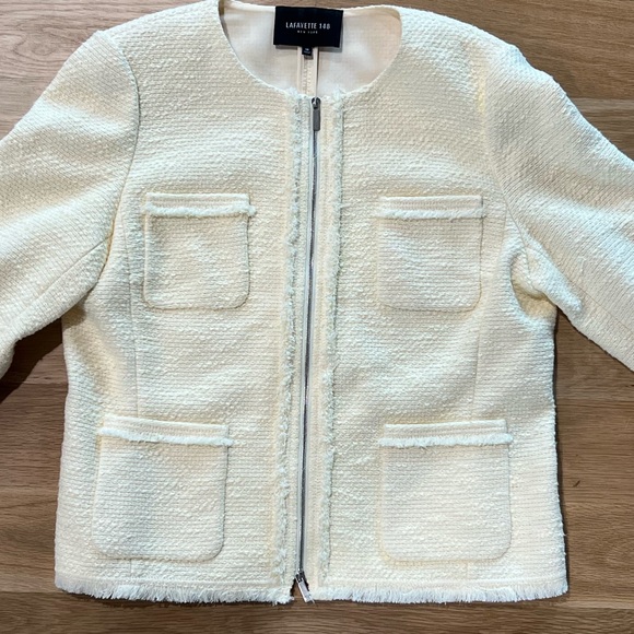 New York Lafayette 148 tweed jacket in excellent condition size 10 - Picture 2 of 5